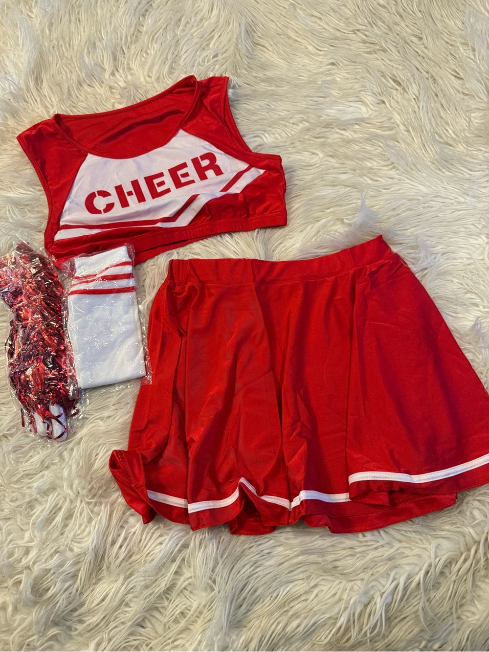 Girls cheerleading costume